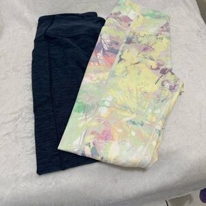 VS Women’s Leggings - Navy and Pastel Floral.